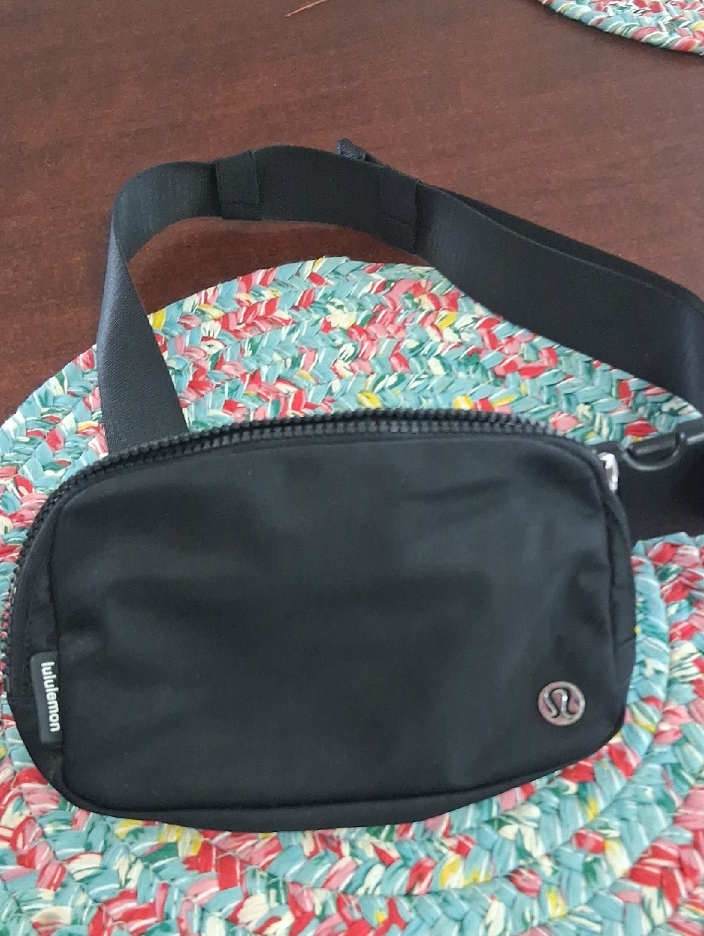 lululemon athletica Black Belt Bag with Logo